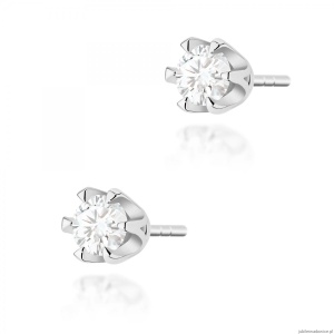 Kolczyki K0220 Diament 2 x 0,25ct białe złoto