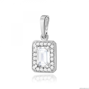 Zawieszka Z0422 Diament Laboratoryjny 0,60ct białe złoto