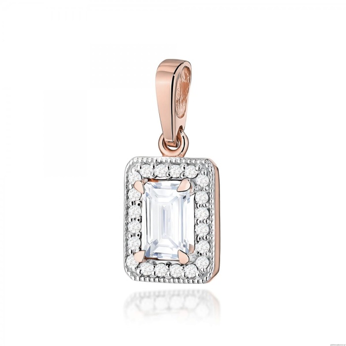 Zawieszka Z0422 Diament Laboratoryjny 0,60ct różowe złoto