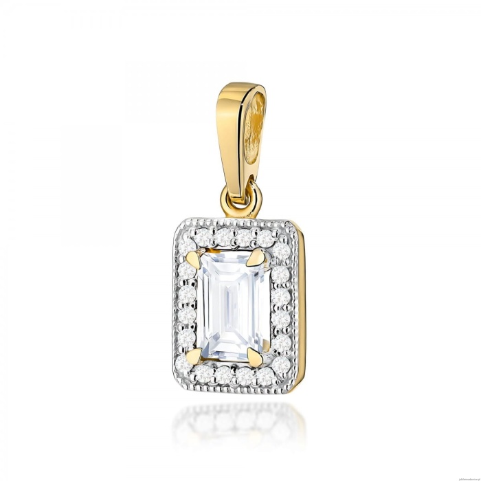 Zawieszka Z0422 Diament Laboratoryjny 0,60ct żółte złoto