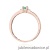 Pierścionek W0464 Szmaragd 0,15ct różowe złoto