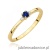 Pierścionek W0464 Szafir 0,15ct żółte złoto