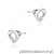 Kolczyki K0020 Diament 2 x 0,0086ct białe złoto sztyft zakręcany