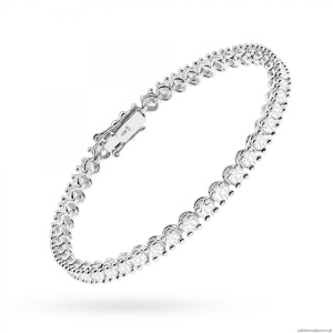 Bransoletka B0028 z diamentami białe złoto