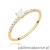 Pierścionek W0588 Diament Laboratoryjny 0,15ct żółte złoto