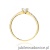 Pierścionek W0588 Diament Laboratoryjny 0,15ct żółte złoto