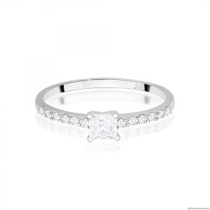 Pierścionek W0589 Diament Laboratoryjny 0,30ct białe złoto
