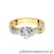 Pierścionek W420 Diament 0,04ct żółte złoto OUTLET - Rozmiar 15