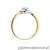 Pierścionek W420 Diament 0,04ct żółte złoto OUTLET - Rozmiar 15
