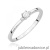 Pierścionek W0464 Diament 0,01ct białe złoto OUTLET - Rozmiar 16