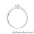 Pierścionek W0464 Diament 0,01ct białe złoto OUTLET - Rozmiar 16