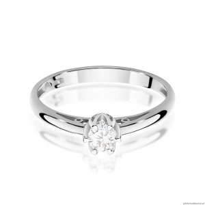 Pierścionek W0133 Diament Laboratoryjny 0,15ct białe złoto
