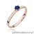 Pierścionek W0459 Szafir 0,15ct różowe złoto