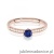 Pierścionek W0459 Szafir 0,15ct różowe złoto