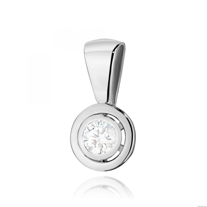 Zawieszka Z0294 Diament Laboratoryjny 0,20ct białe złoto