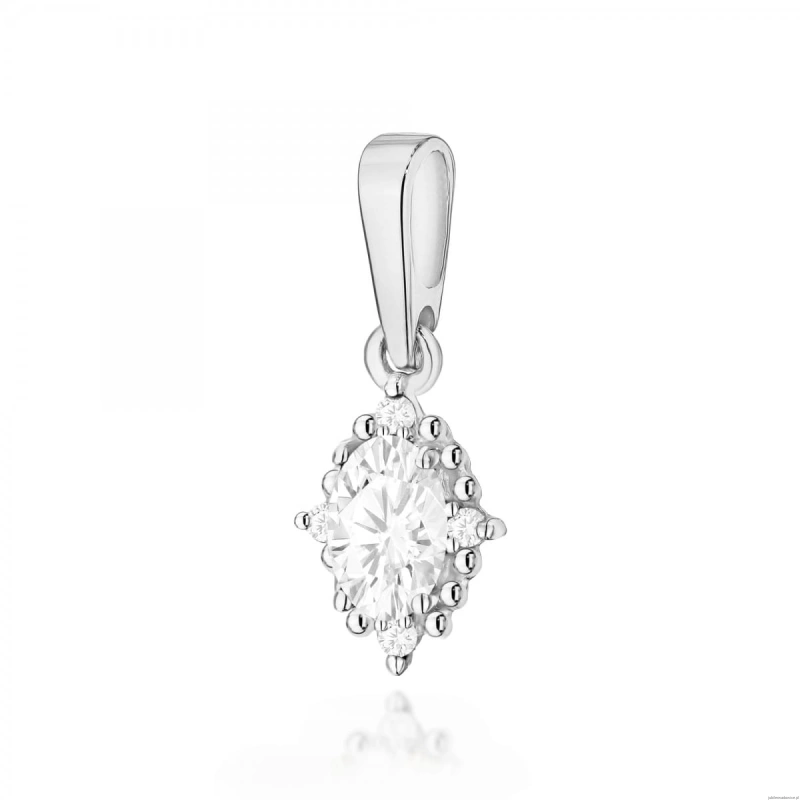 Zawieszka Z0512 Diament Laboratoryjny 0,25ct białe złoto