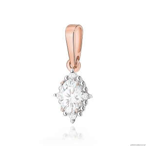 Zawieszka Z0512 Diament Laboratoryjny 0,25ct różowe złoto