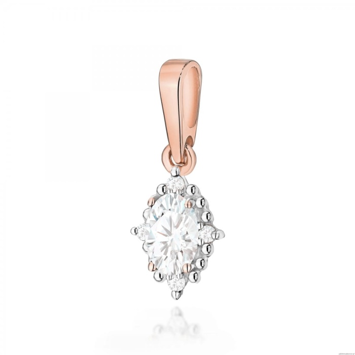 Zawieszka Z0512 Diament Laboratoryjny 0,25ct różowe złoto
