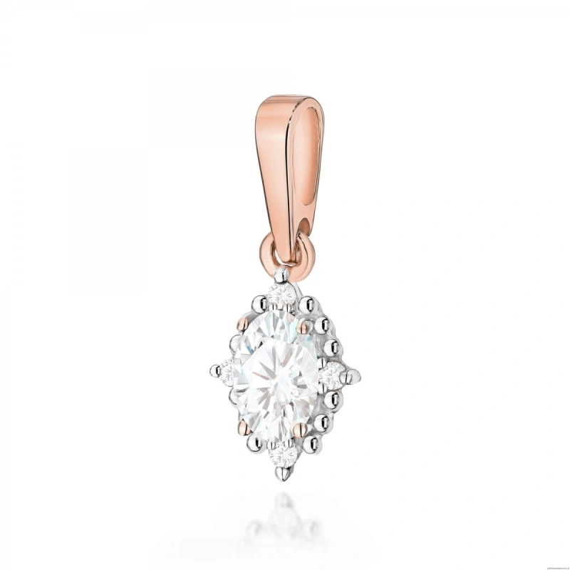 Zawieszka Z0512 Diament Laboratoryjny 0,25ct różowe złoto