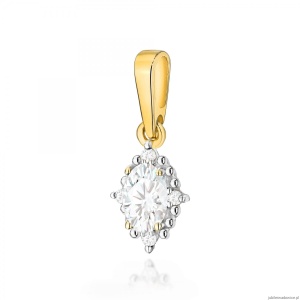 Zawieszka Z0512 Diament Laboratoryjny 0,25ct żółte złoto