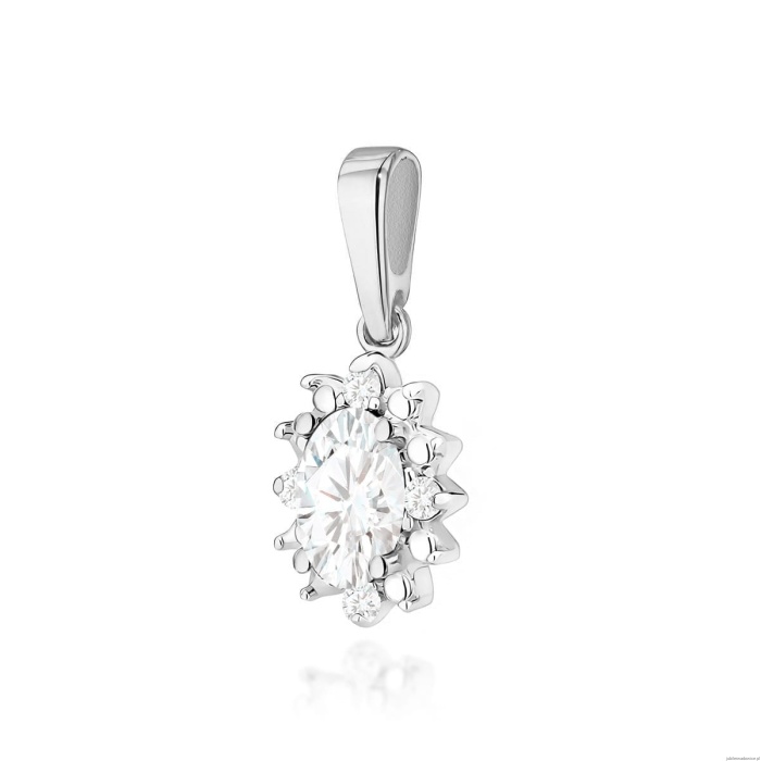 Zawieszka Z0513 Diament laboratoryjny 0,25ct białe złoto