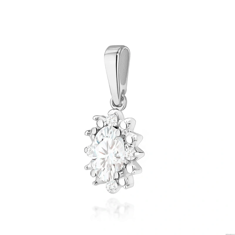 Zawieszka Z0513 Diament laboratoryjny 0,25ct białe złoto