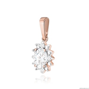 Zawieszka Z0513 Diament laboratoryjny 0,25ct różowe złoto