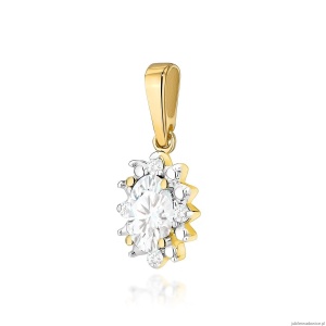 Zawieszka Z0513 Diament laboratoryjny 0,25ct żółte złoto