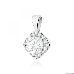 Zawieszka Z0571 Diament Laboratoryjny 0,50ct białe złoto