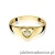 Pierścionek W0001 Diament 0,10ct żółte złoto 375