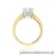 Pierścionek W0234 Diament 1,00ct Żółte złoto 375