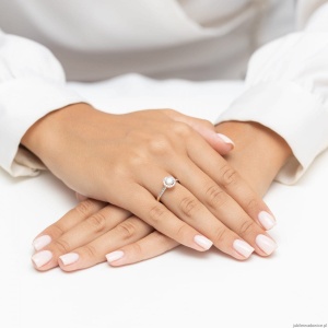 Pierścionek W0477 Diament 0,30ct Żółte złoto 375