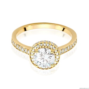 Pierścionek W0508 Diament 1,00ct Żółte złoto 375