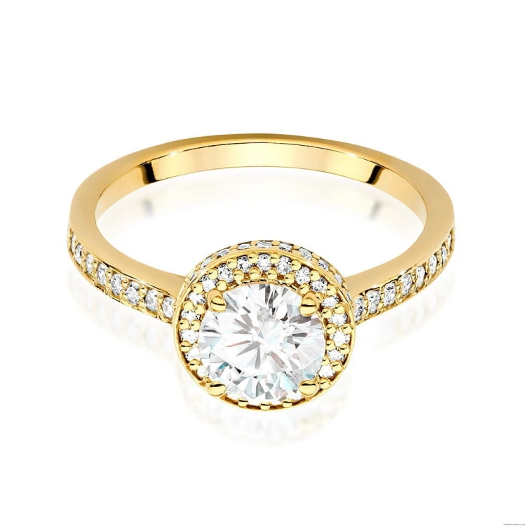 Pierścionek W0508 Diament 1,00ct Żółte złoto 375