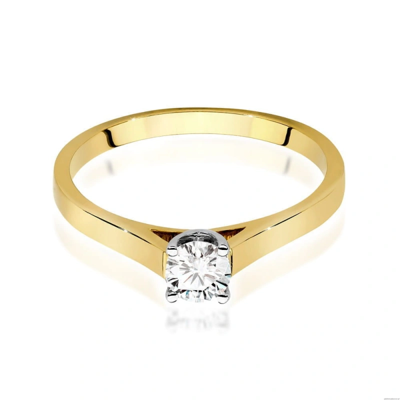 Pierścionek W0526 Diament 0,50ct Żółte złoto 375