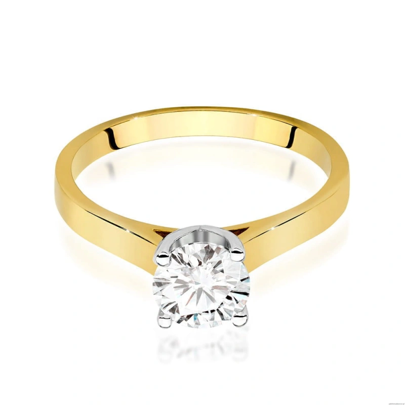 Pierścionek W0526 Diament 1,00ct Żółte złoto 375
