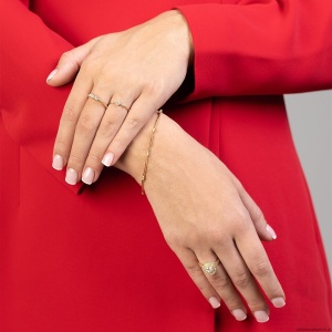 Pierścionek W0549 Diament 0,50ct Żółte złoto 375