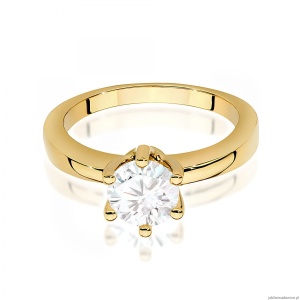 Pierścionek W0563 Diament 1,00ct Żółte złoto 375