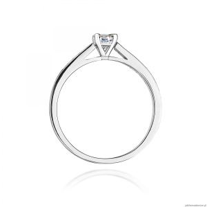 Pierścionek W0052 Diament 0,30ct Białe złoto 375