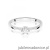 Pierścionek W0111 Diament 0,15ct Białe złoto 375