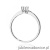 Pierścionek W0111 Diament 0,15ct Białe złoto 375