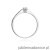 Pierścionek W0175 Diament 0,03ct Białe złoto 375