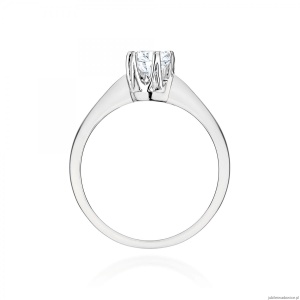Pierścionek W0220B Diament 0,30ct Białe złoto 375