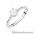 Pierścionek W0220B Diament 0,70ct Białe złoto 375