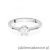 Pierścionek W0220B Diament 0,70ct Białe złoto 375