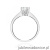 Pierścionek W0220B Diament 0,70ct Białe złoto 375