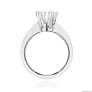 Pierścionek W0220B Diament 1,00ct Białe złoto 375
