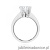 Pierścionek W0220B Diament 1,00ct Białe złoto 375