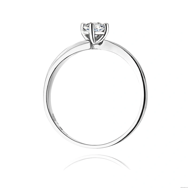 Pierścionek W0231B Diament 0,30ct Białe złoto 375