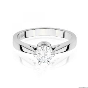 Pierścionek W0234 Diament 1,00ct Białe złoto 375